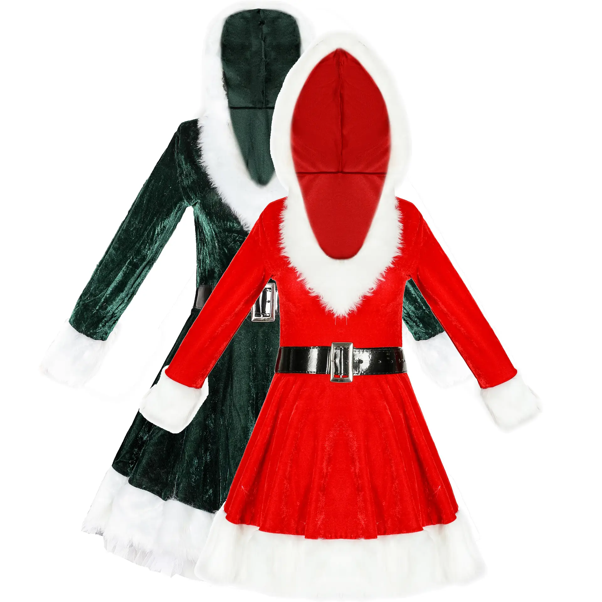 Red Green Christmas Costume for Girls 2025