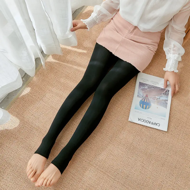 Fleece Lined Bare Leggings for Women Winter Warm - Image 3