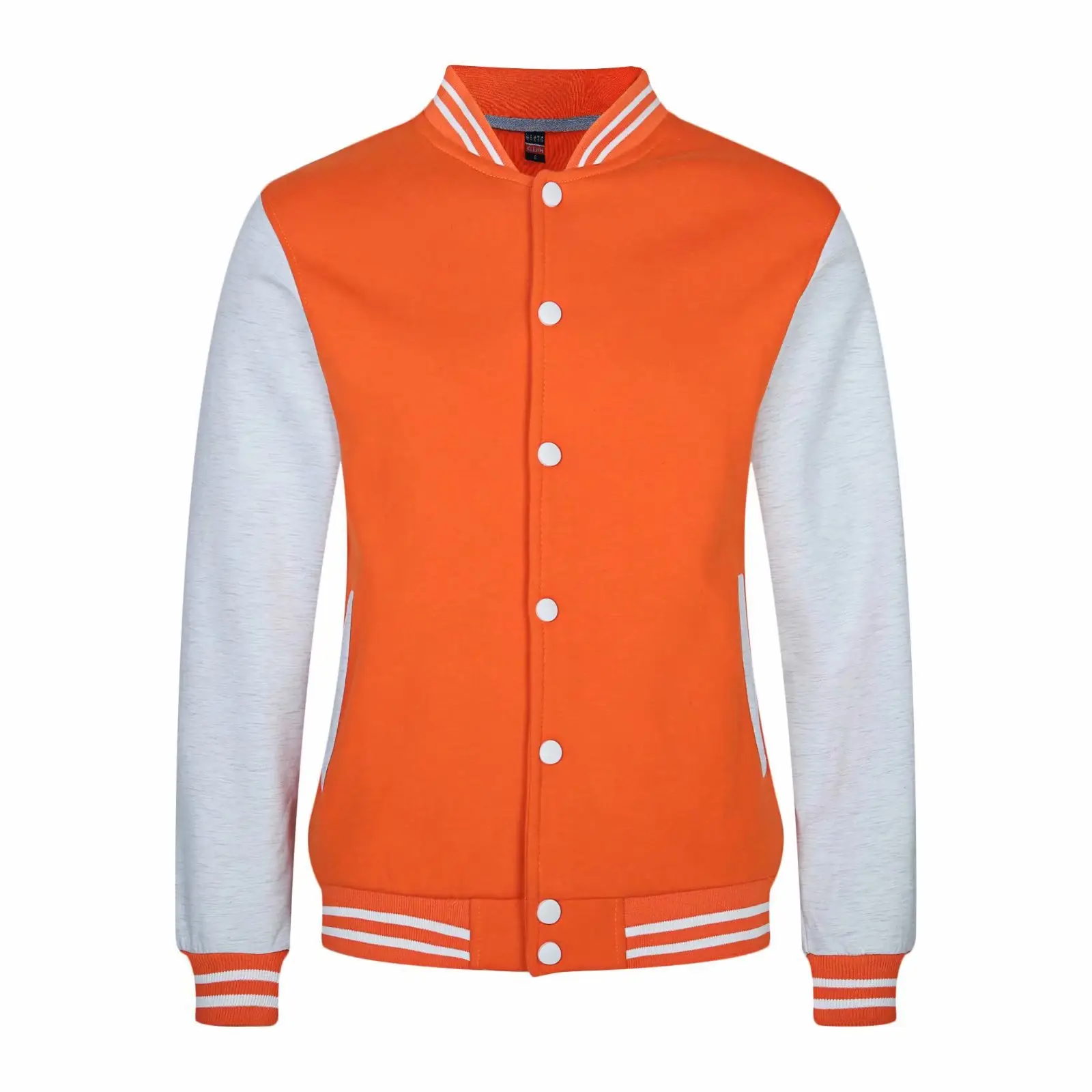 Couple Velvet Baseball Jacket Set Blue White - Image 6