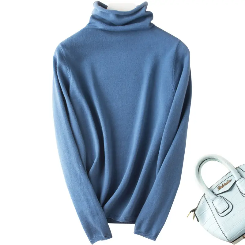 Wool Turtleneck Pullover Women Winter Warmth - Image 13