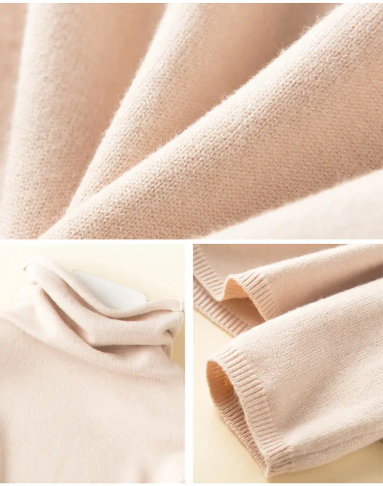 Wool Turtleneck Pullover Women Winter Warmth — feature 43