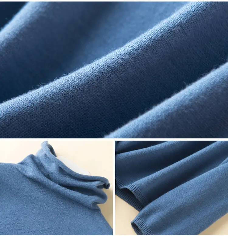 Wool Turtleneck Pullover Women Winter Warmth — feature 45