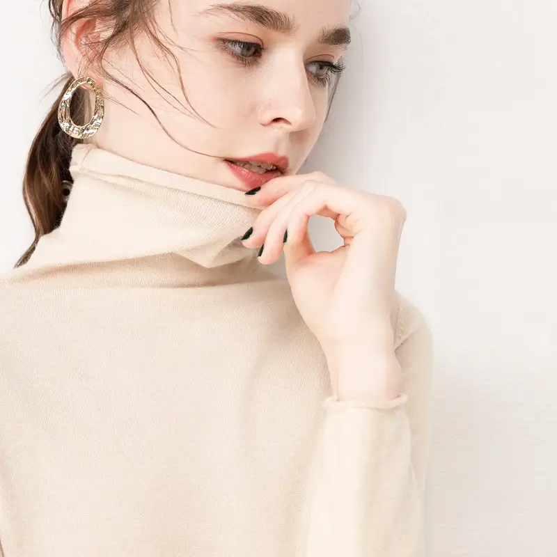 Wool Turtleneck Pullover Women Winter Warmth - Image 6