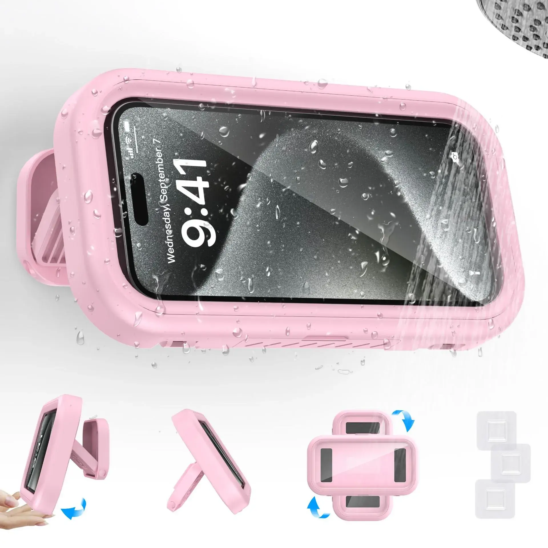 Waterproof Phone Bracket with Touch Screen & Rotatable Design