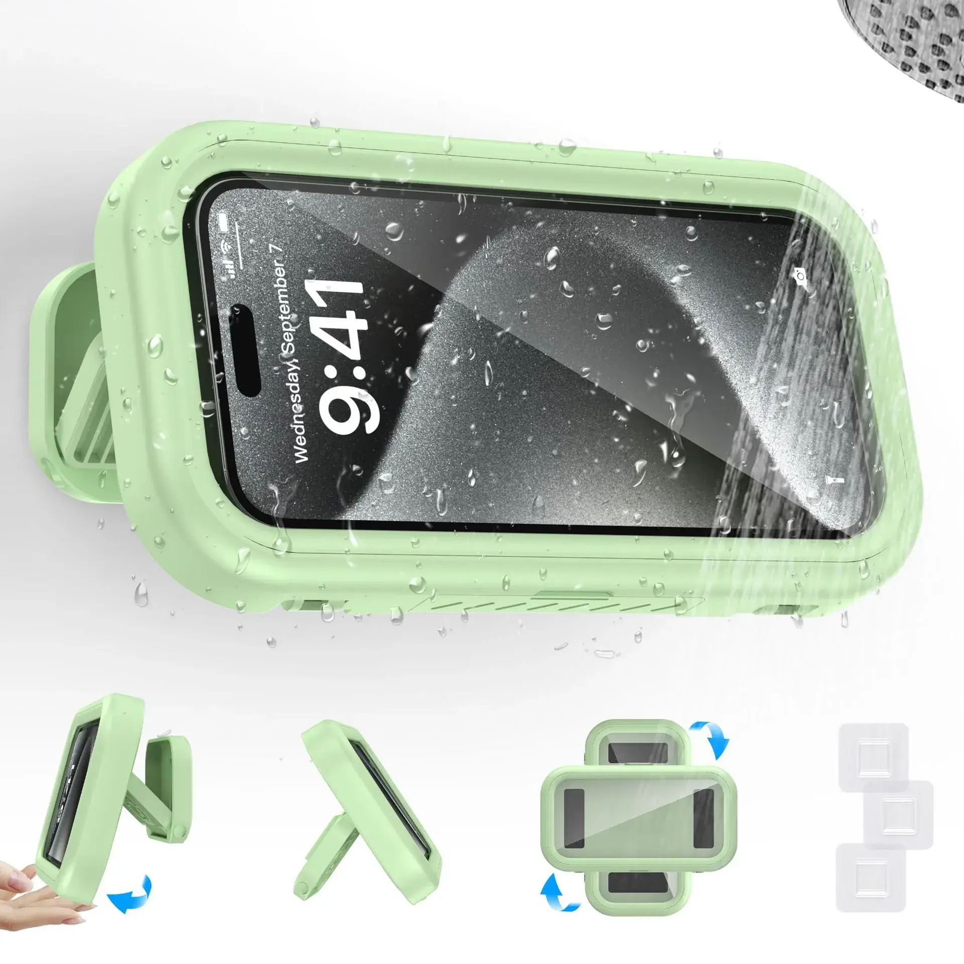 Waterproof Phone Bracket with Touch Screen & Rotatable Design