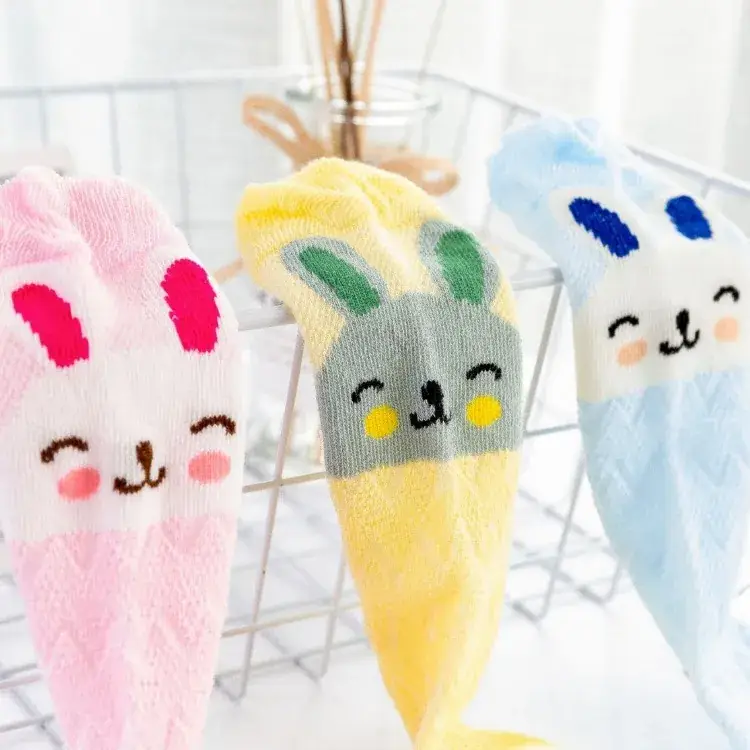 Baby Cartoon High Knee Socks 0-3Yrs Mesh Anti-Mosquito