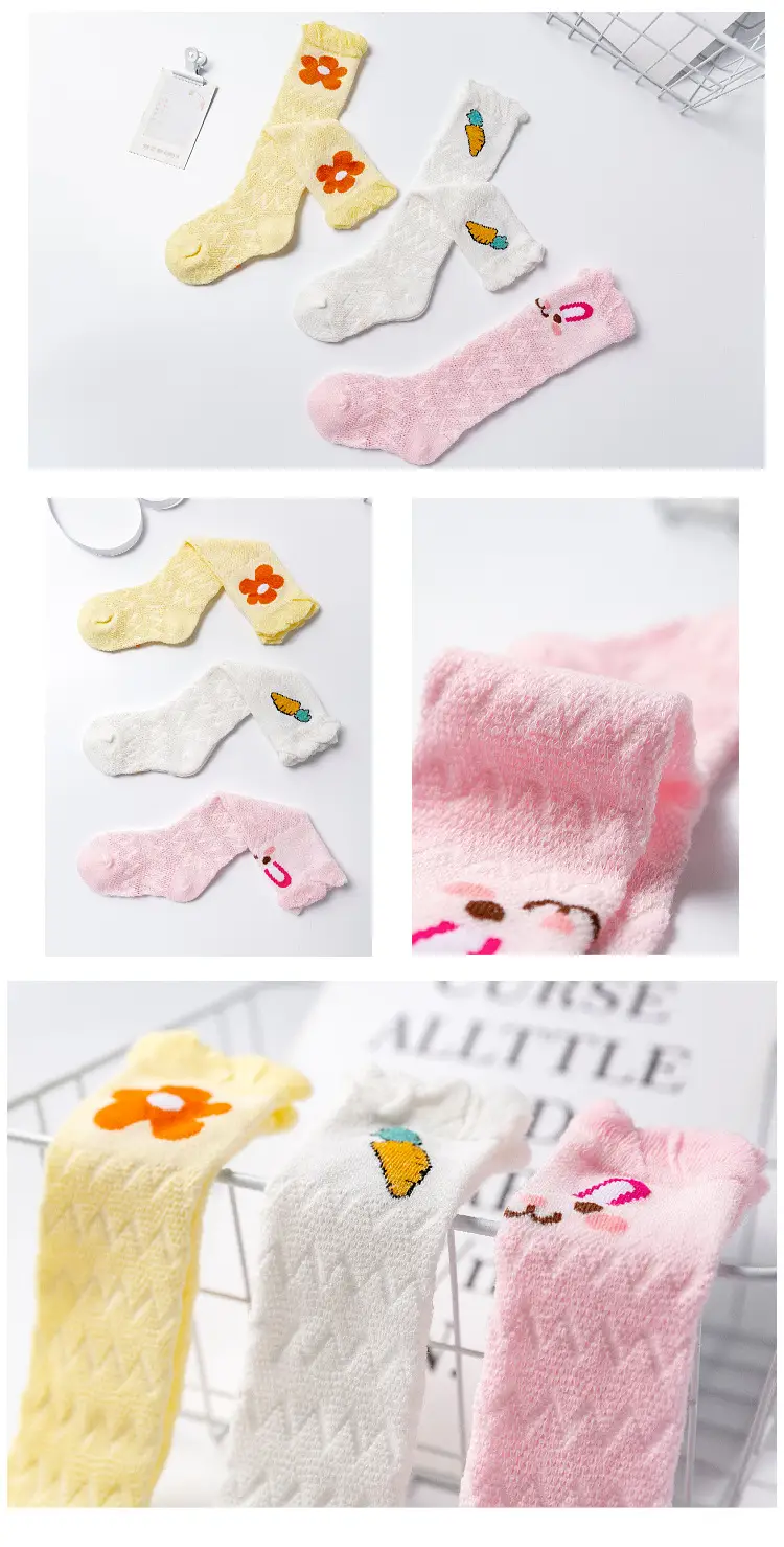 Baby Cartoon High Knee Socks 0-3Yrs Mesh Anti-Mosquito — feature 12