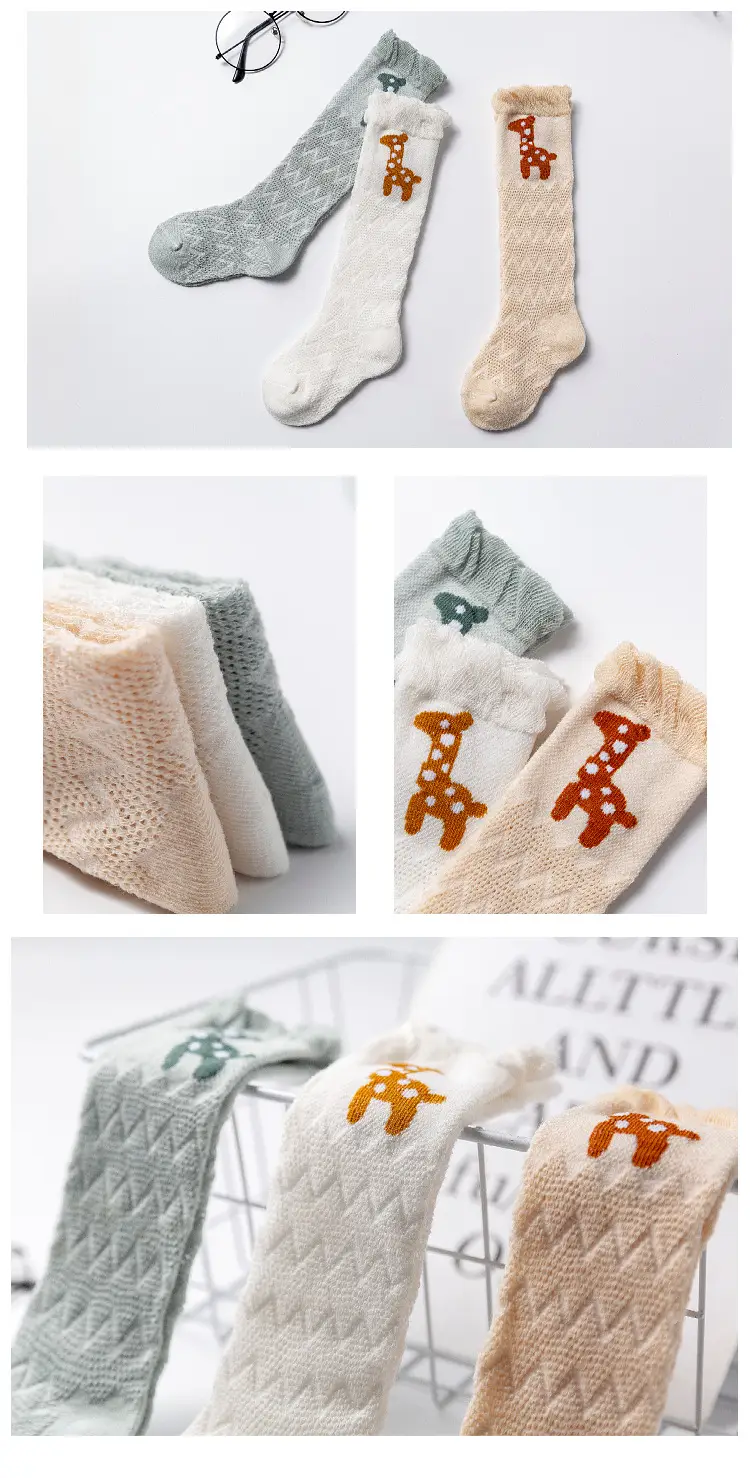 Baby Cartoon High Knee Socks 0-3Yrs Mesh Anti-Mosquito — feature 14