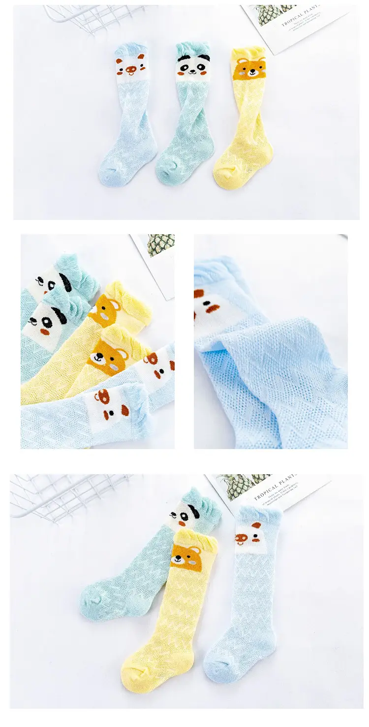 Baby Cartoon High Knee Socks 0-3Yrs Mesh Anti-Mosquito — feature 9