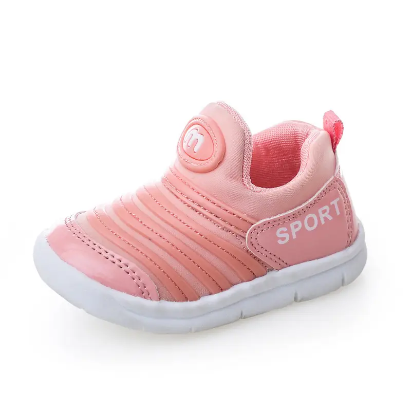 Pink Soft Baby Caterpillar Shoes for Boys Girls