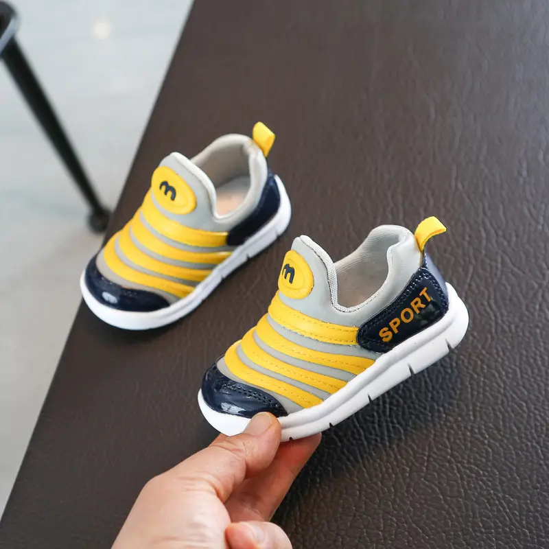 Pink Soft Baby Caterpillar Shoes for Boys Girls