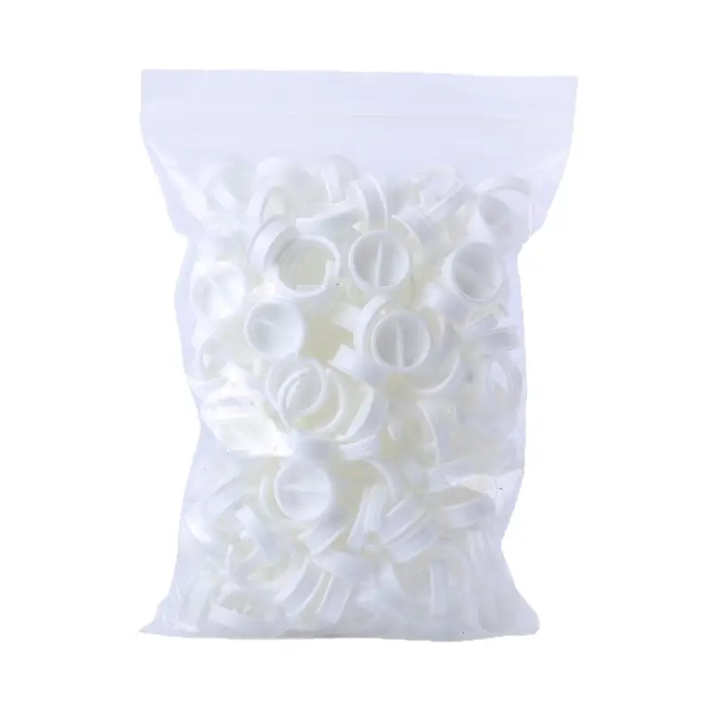 100 Bags of White Plastic Ring Glue Cups - Image 5
