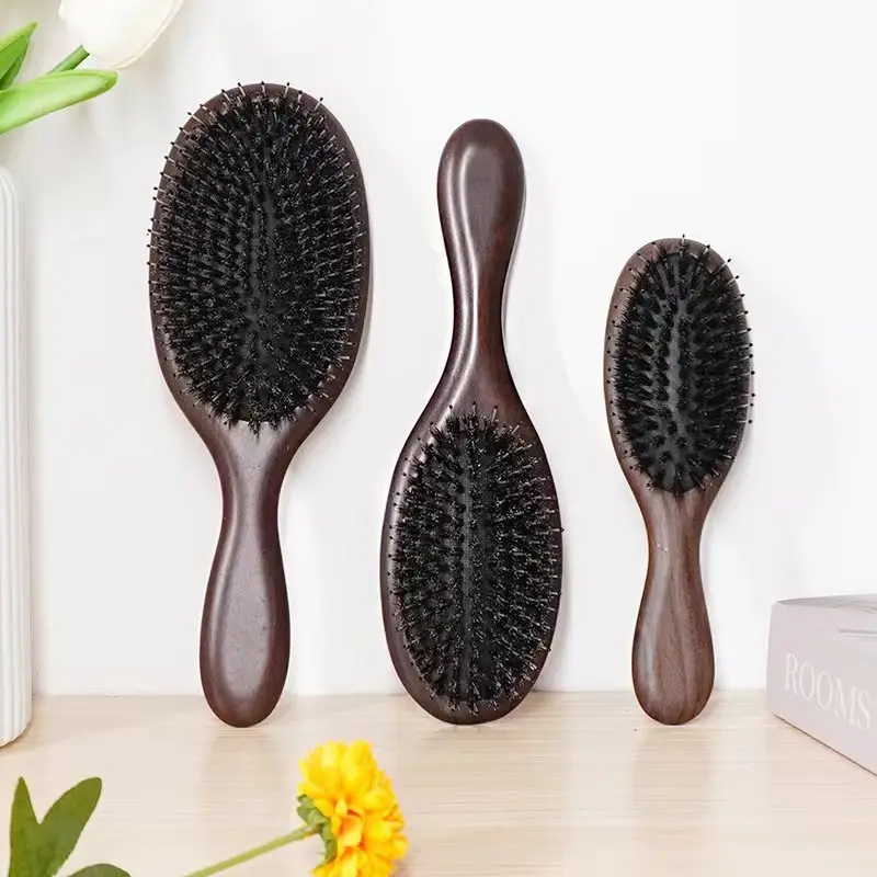 Elongated Hair Brush for Straightening & Massage