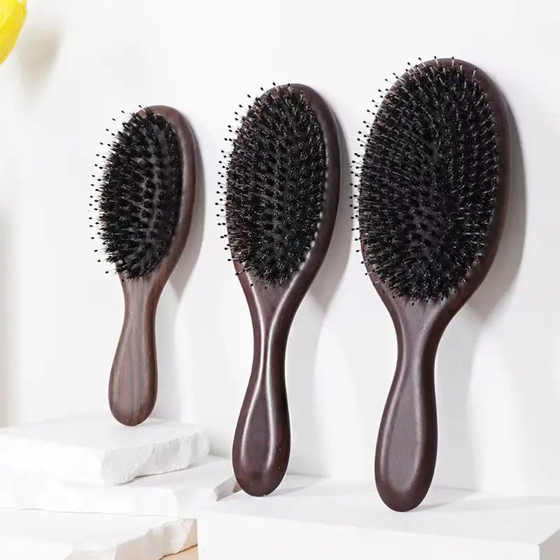 Elongated Hair Brush for Straightening & Massage