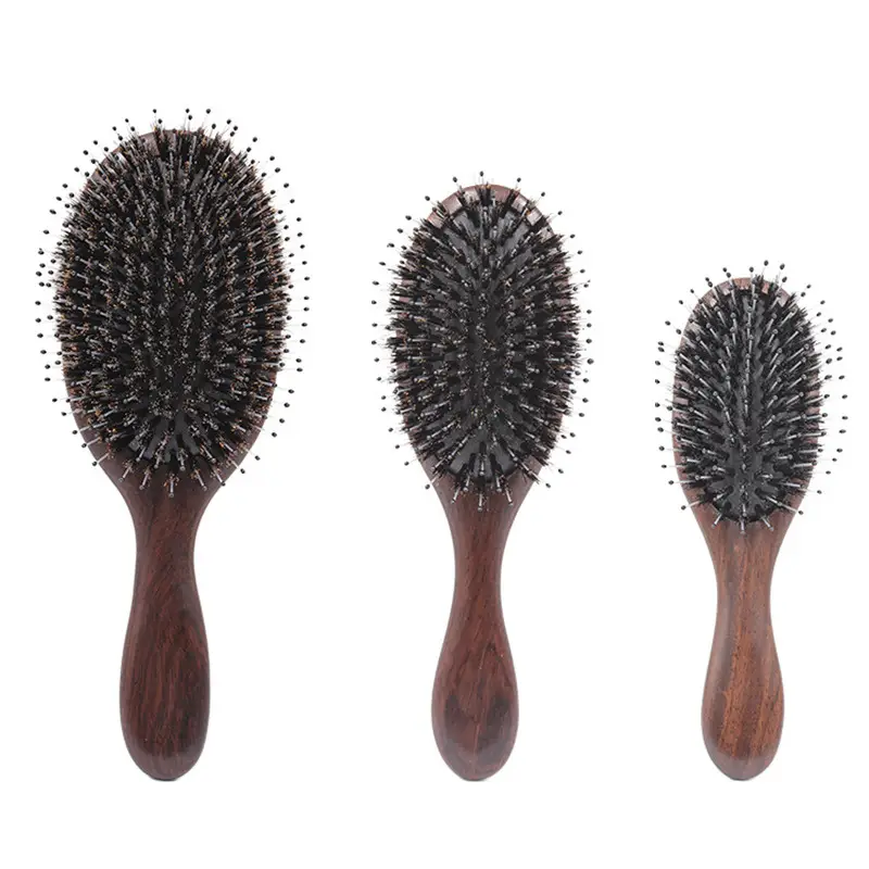 Elongated Hair Brush for Straightening & Massage