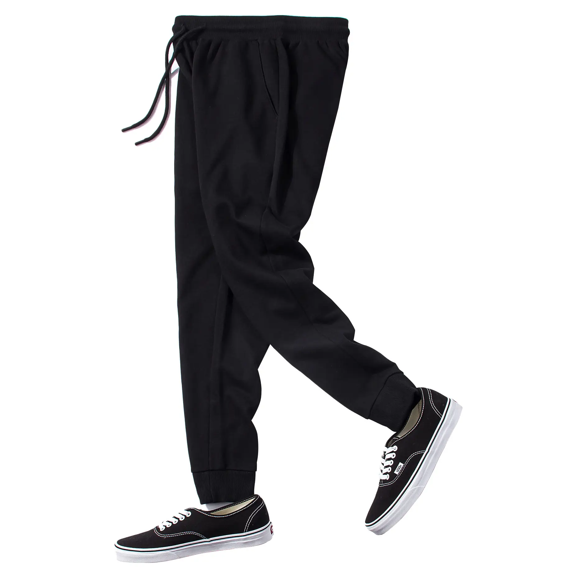 Men Grey Sweatpants Casual Loose Harem Leggings - Image 3