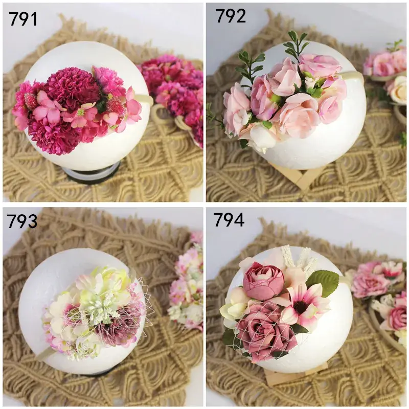 Baby Photo Head with Rainbow Flower Decor — feature 2