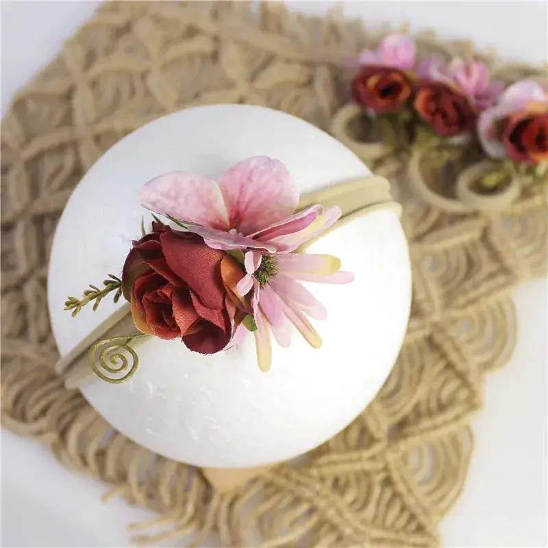 Baby Photo Head with Rainbow Flower Decor — feature 24