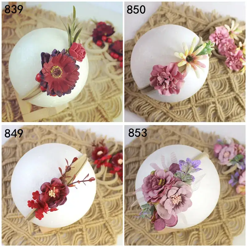Baby Photo Head with Rainbow Flower Decor — feature 5