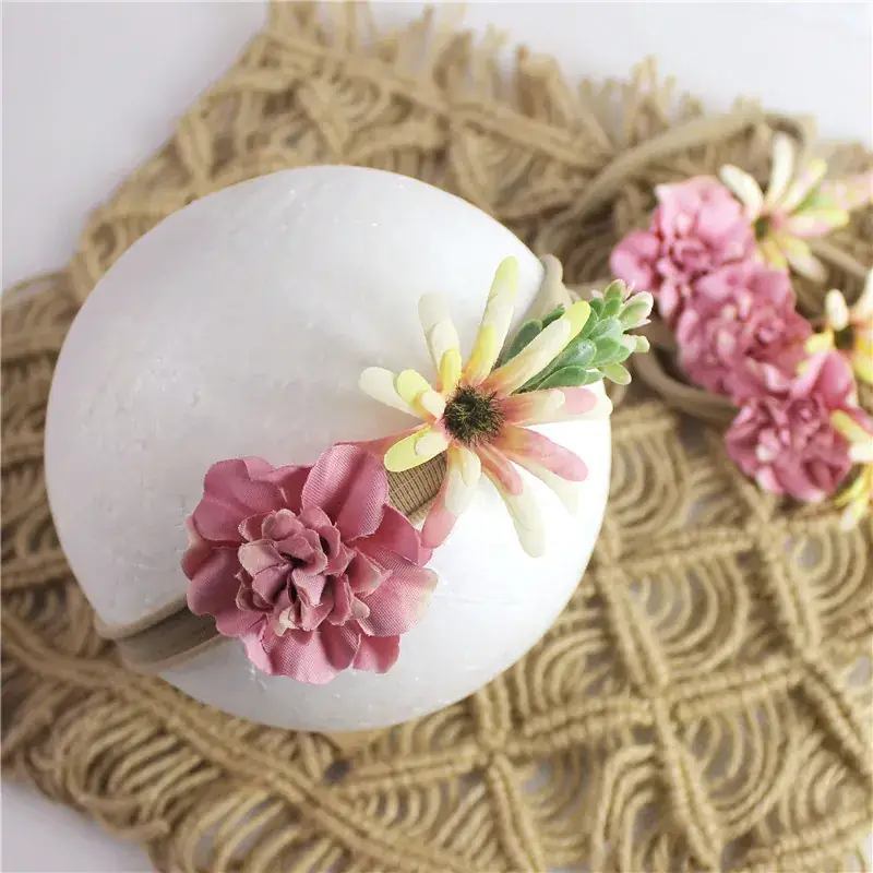Baby Photo Head with Rainbow Flower Decor - Image 18