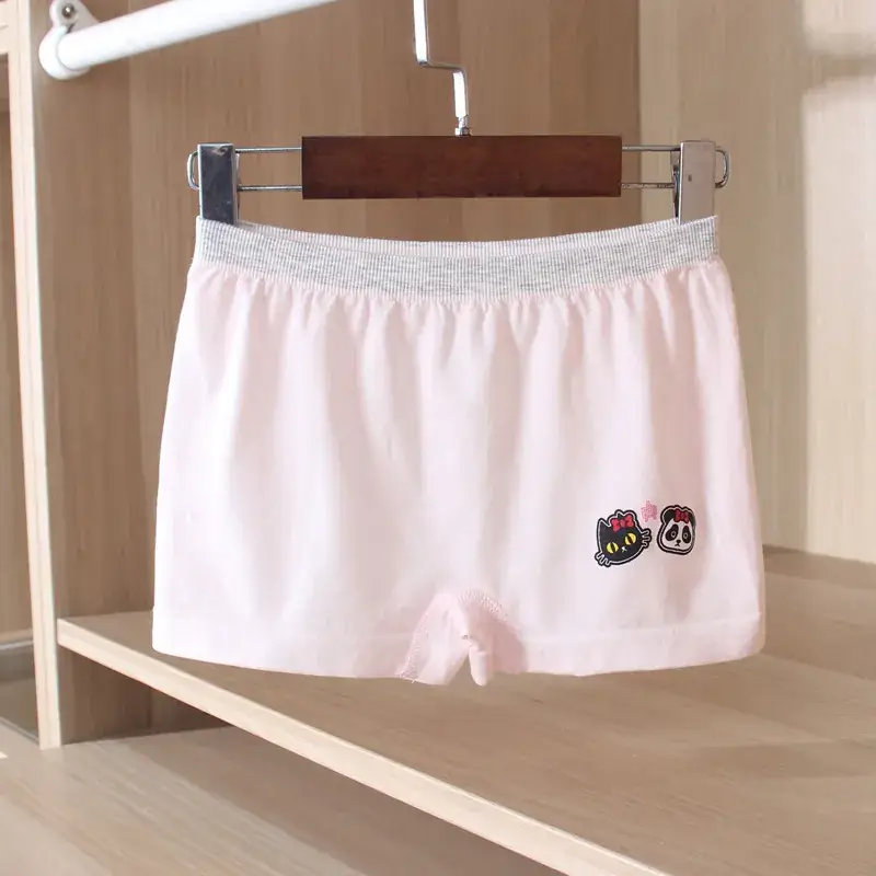 Girls Cartoon Underwear Set Boxer Briefs Sweat Absorbent