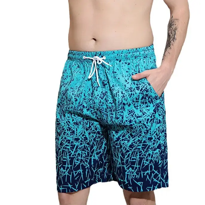 2025 Summer Men Digital Print Beach Shorts Large