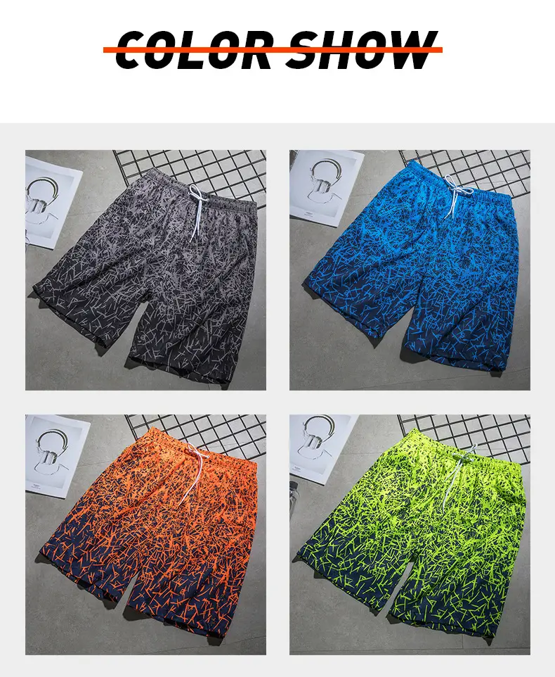 2025 Summer Men Digital Print Beach Shorts Large — feature 11