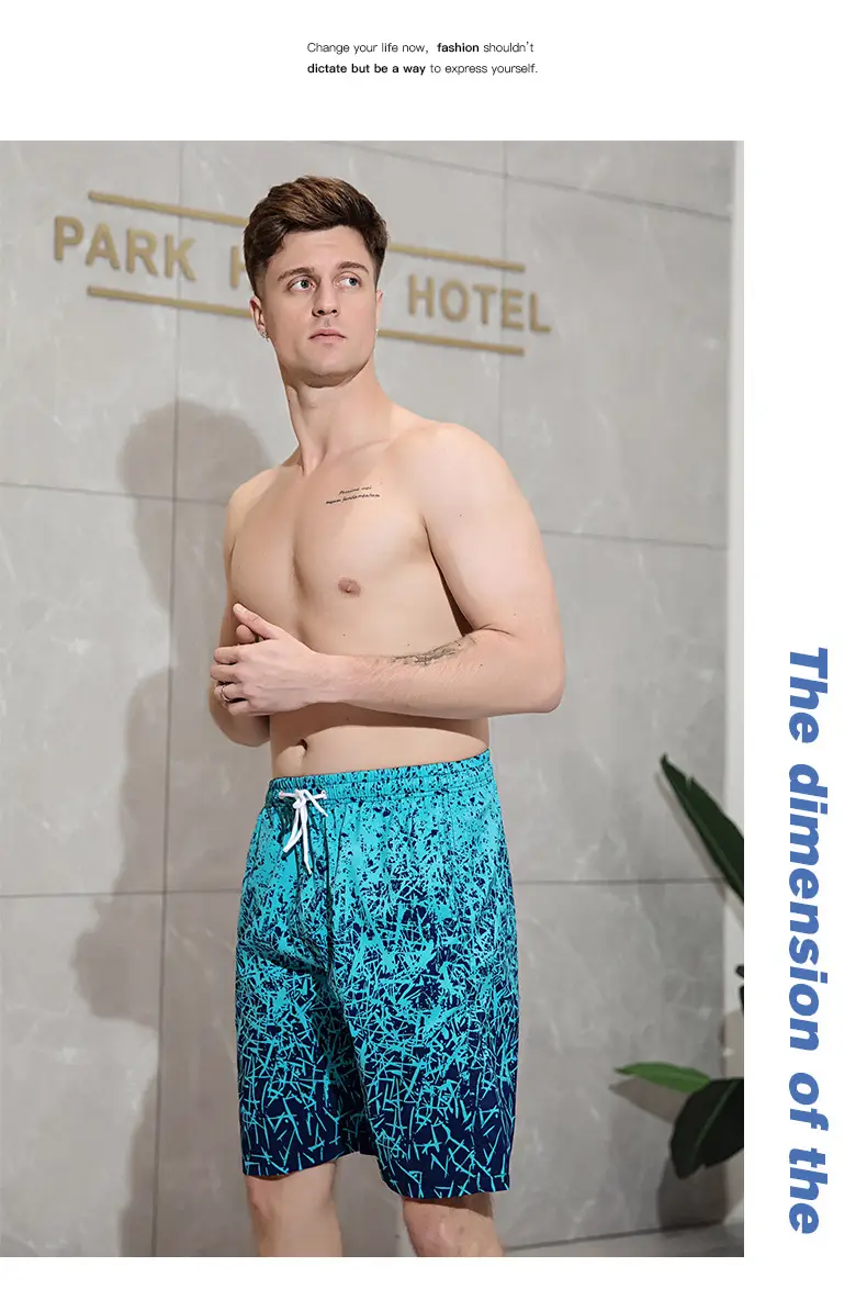 2025 Summer Men Digital Print Beach Shorts Large — feature 13