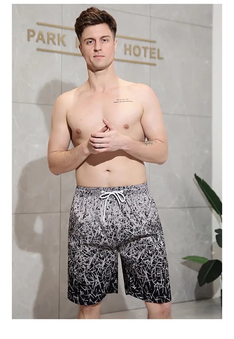 2025 Summer Men Digital Print Beach Shorts Large — feature 3