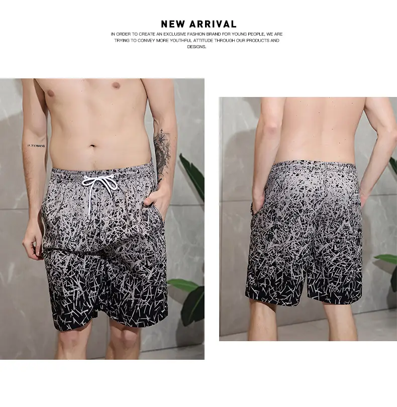 2025 Summer Men Digital Print Beach Shorts Large — feature 4
