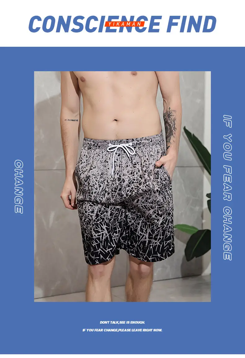 2025 Summer Men Digital Print Beach Shorts Large — feature 6