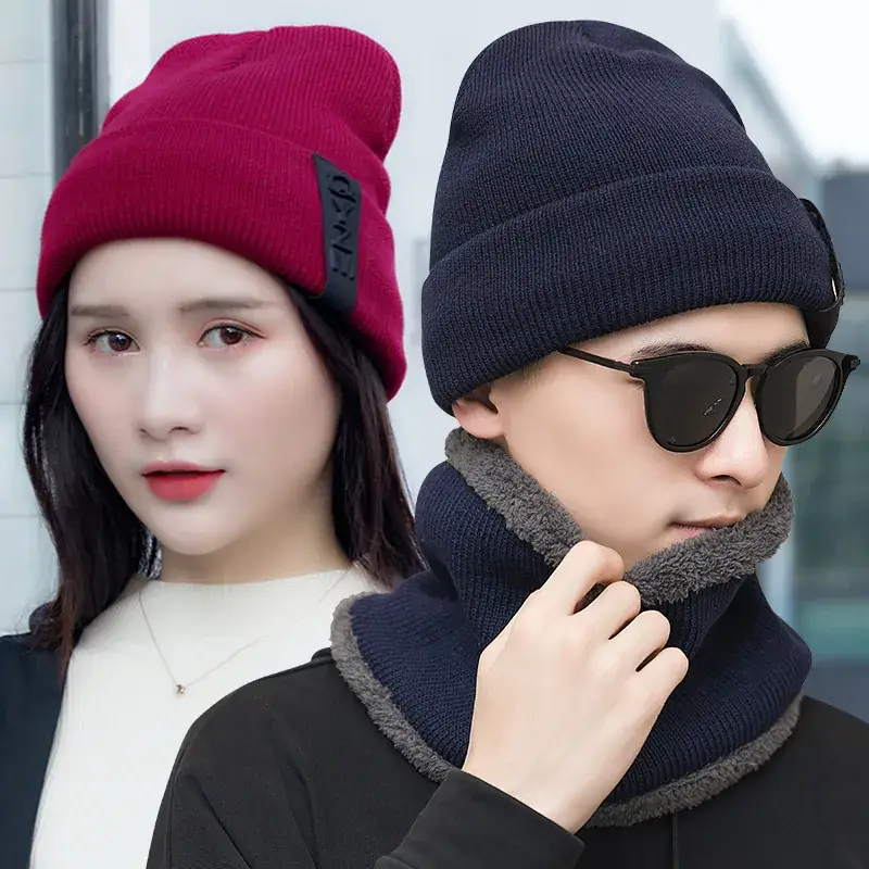 Men Wool Fleece Lined Winter Hat with Fleece Toe Cap - Image 17