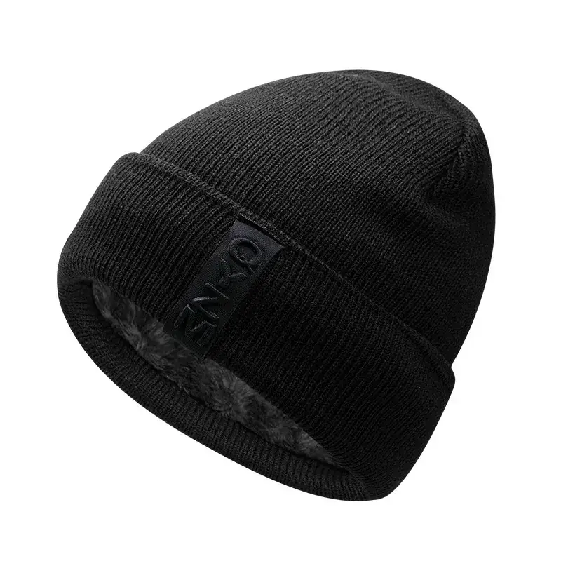Men Wool Fleece Lined Winter Hat with Fleece Toe Cap - Image 21