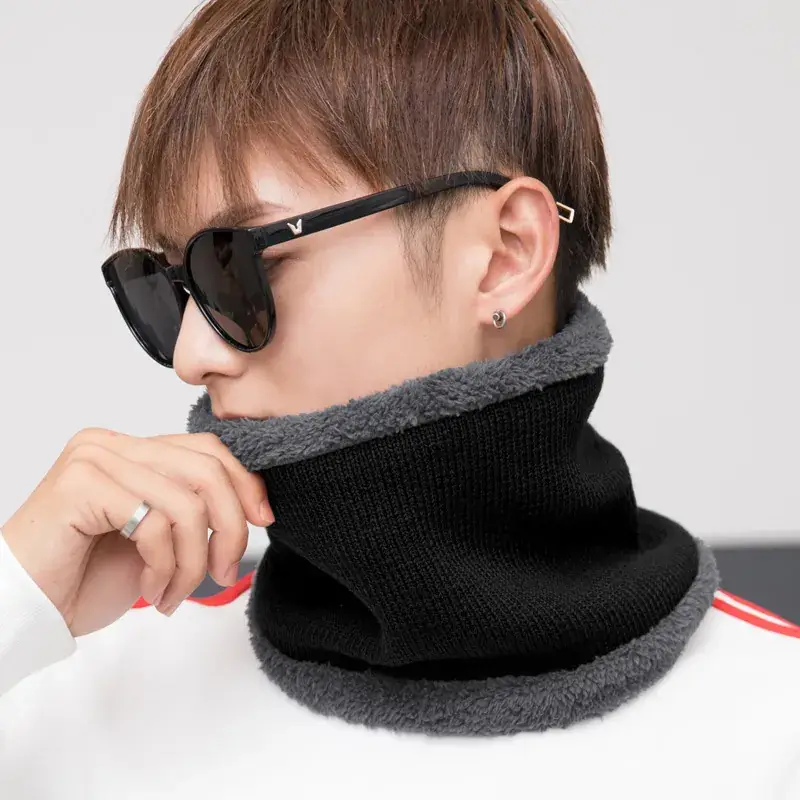 Men Wool Fleece Lined Winter Hat with Fleece Toe Cap - Image 8