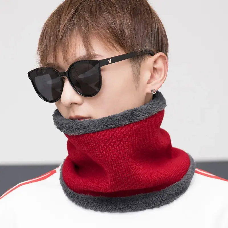 Men Wool Fleece Lined Winter Hat with Fleece Toe Cap - Image 9