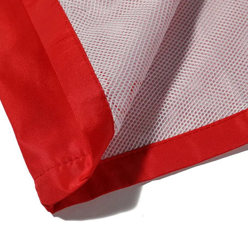 Red Men's Zip Front Double Layer Vest - Image 5