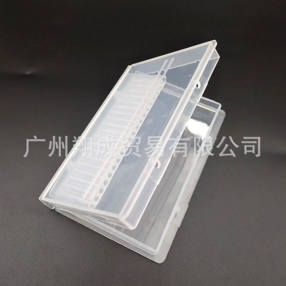 Transparent Nail Polish Storage Box with 20 Holes — feature 1