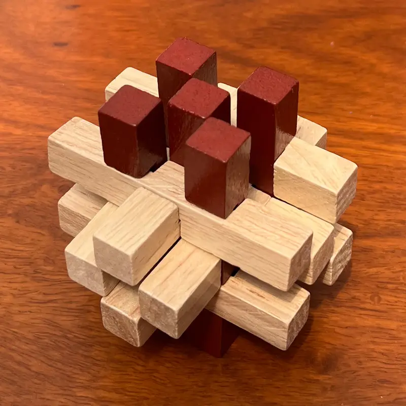 Wooden Kong Ming Lock Toy Set for Kids - Image 106