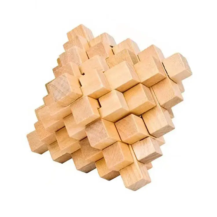 Wooden Kong Ming Lock Toy Set for Kids - Image 17