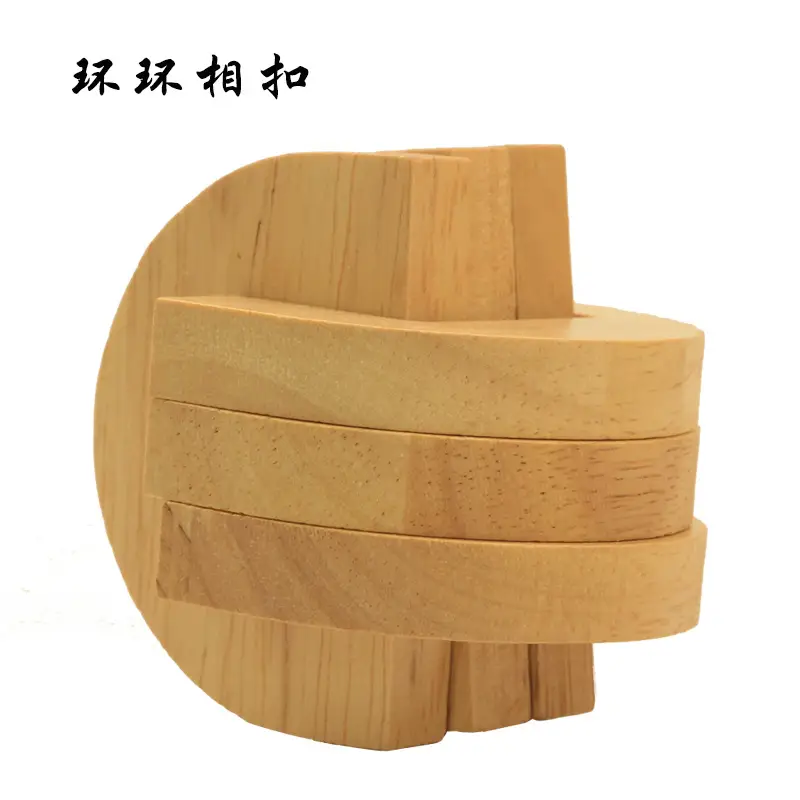 Wooden Kong Ming Lock Toy Set for Kids - Image 32