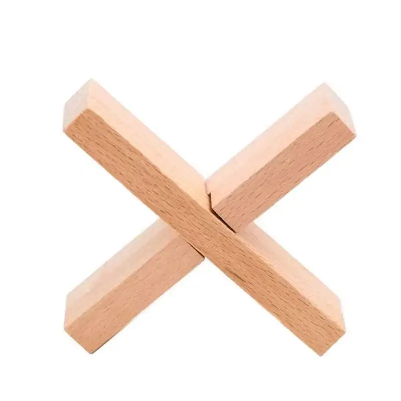 Wooden Kong Ming Lock Toy Set for Kids - Image 6