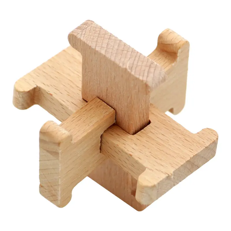 Wooden Kong Ming Lock Toy Set for Kids - Image 7