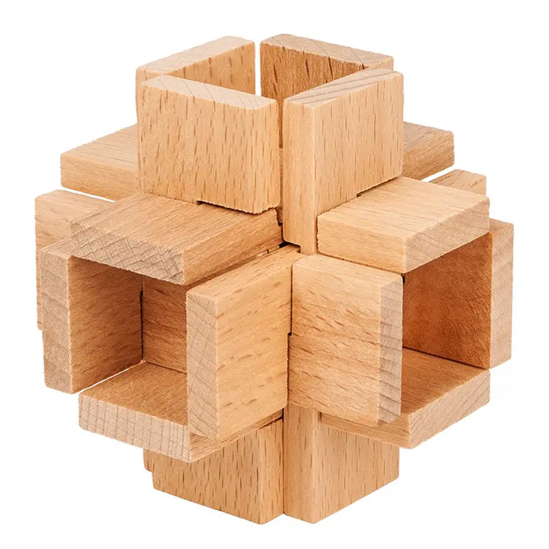 Wooden Kong Ming Lock Toy Set for Kids - Image 70