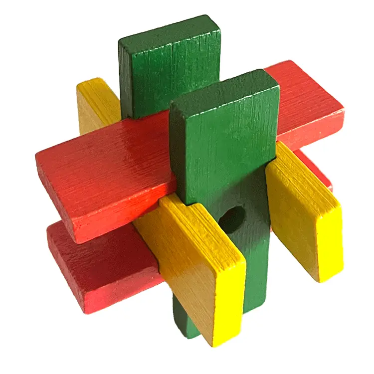 Wooden Kong Ming Lock Toy Set for Kids - Image 97