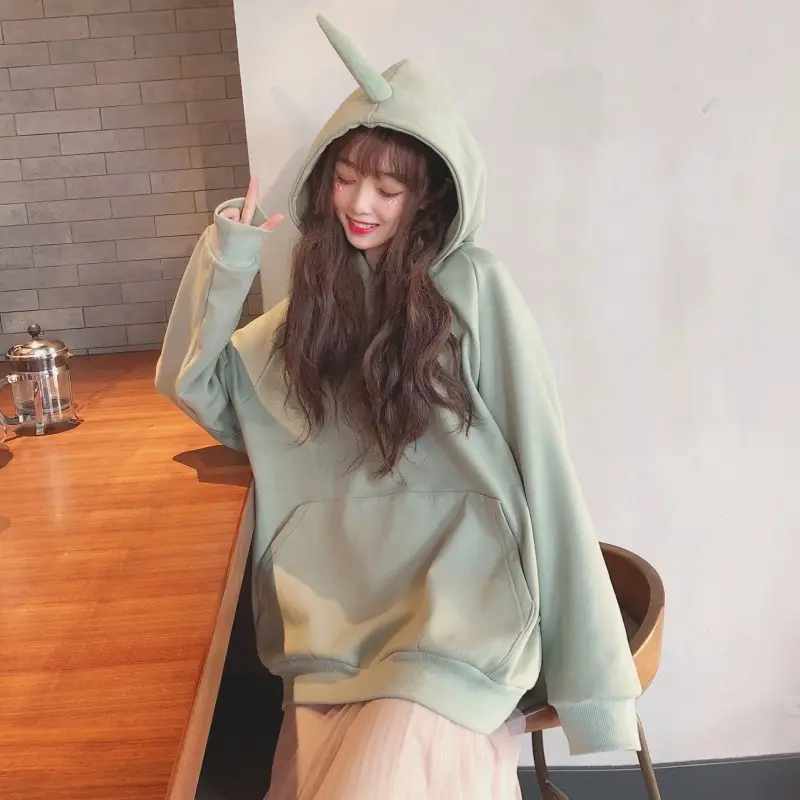 Women's Lavender Velvet Hoodie with Front Pocket — feature 19