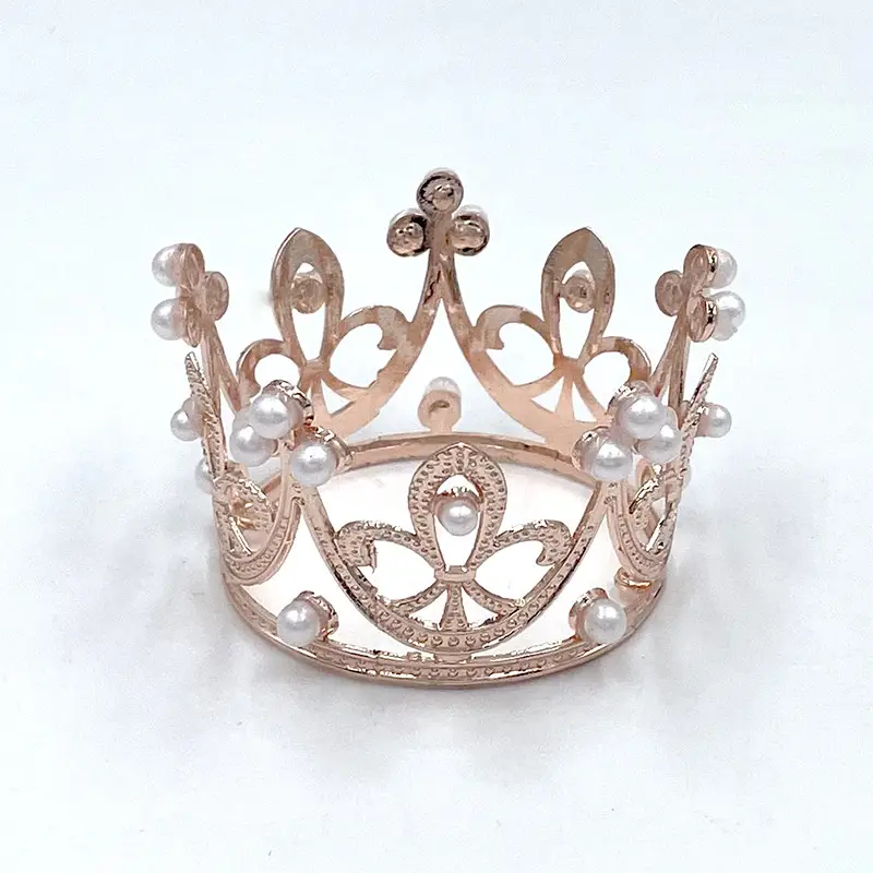 Silver Mini Crown Cake Decoration for Kids