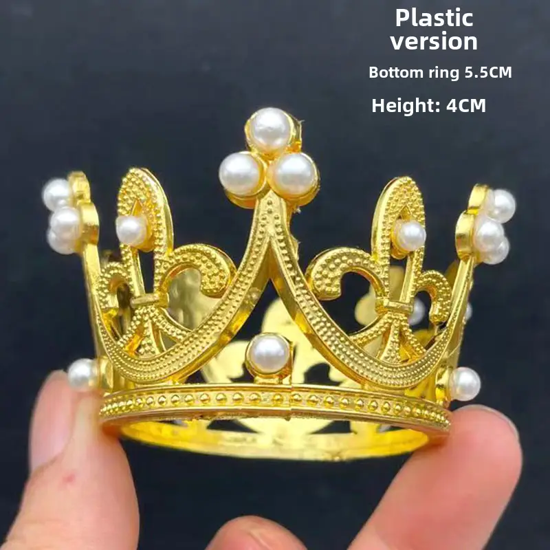 Silver Mini Crown Cake Decoration for Kids