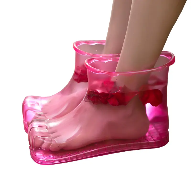Foot Soaking Shoes Foot Bath Shoes Men's Home Bathroom Household Acupoint Massage Slippers Winter Cotton Slippers Women's Foot Soaking Shoes Foot Washing Basin