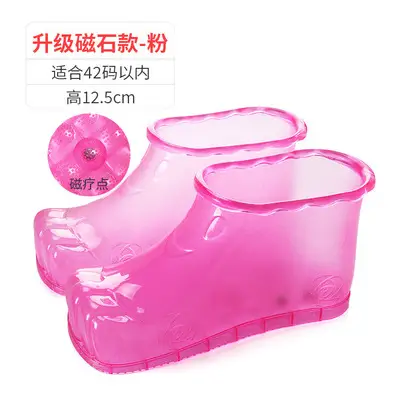 Foot Soaking Shoes Foot Bath Shoes Men's Home Bathroom Household Acupoint Massage Slippers Winter Cotton Slippers Women's Foot Soaking Shoes Foot Washing Basin