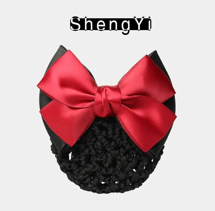 Professional Lady Net Hair Net with Bow for Nurses, Bankers, Hotel Clubs — feature 11